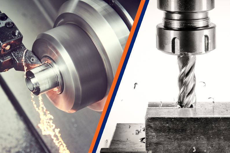 The difference between cnc turning and cnc milling