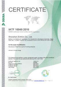 certificato IATF16949:2016
