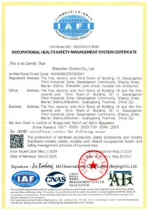 certificato ISO45001:2018