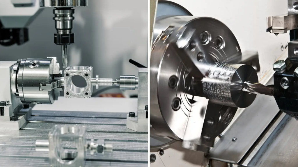 cnc lathe vs cnc turn