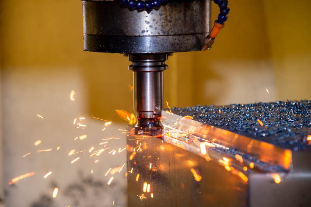CNC milling machine rough cutting