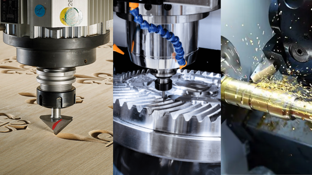 CNC router vs cnc mill vs cnc turn