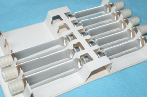 Needle and carpool syringe for local anesthesia