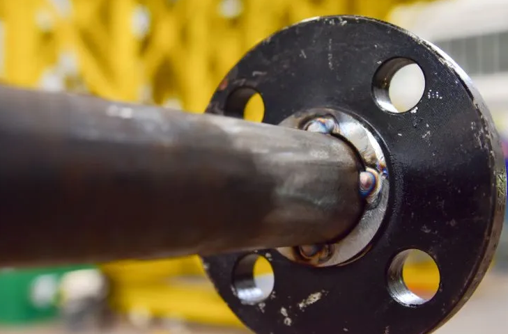 tack welded