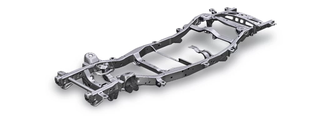 A ladder chassis frame