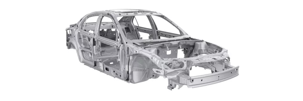 A monocoque chassis frame