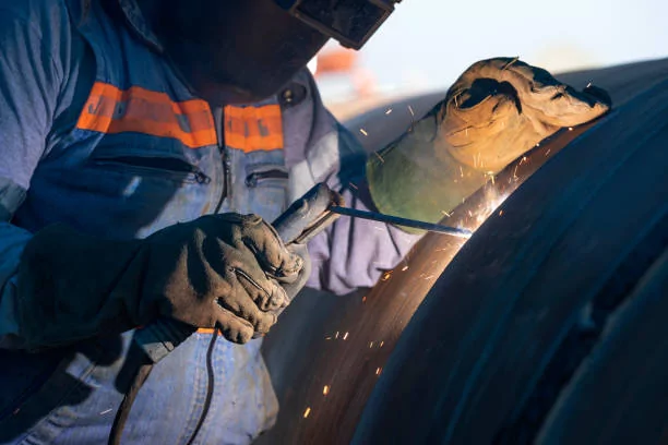 Stick welding process