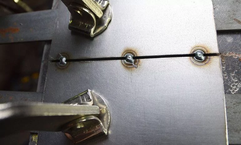 Tack welding technique